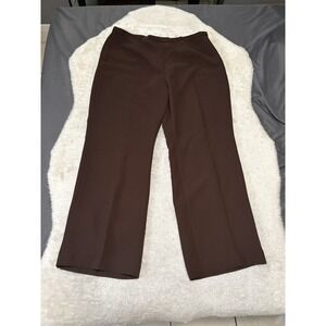 New Jones Wear Suit Brown High Wasted Lines Dress Straight Pants Size 18
